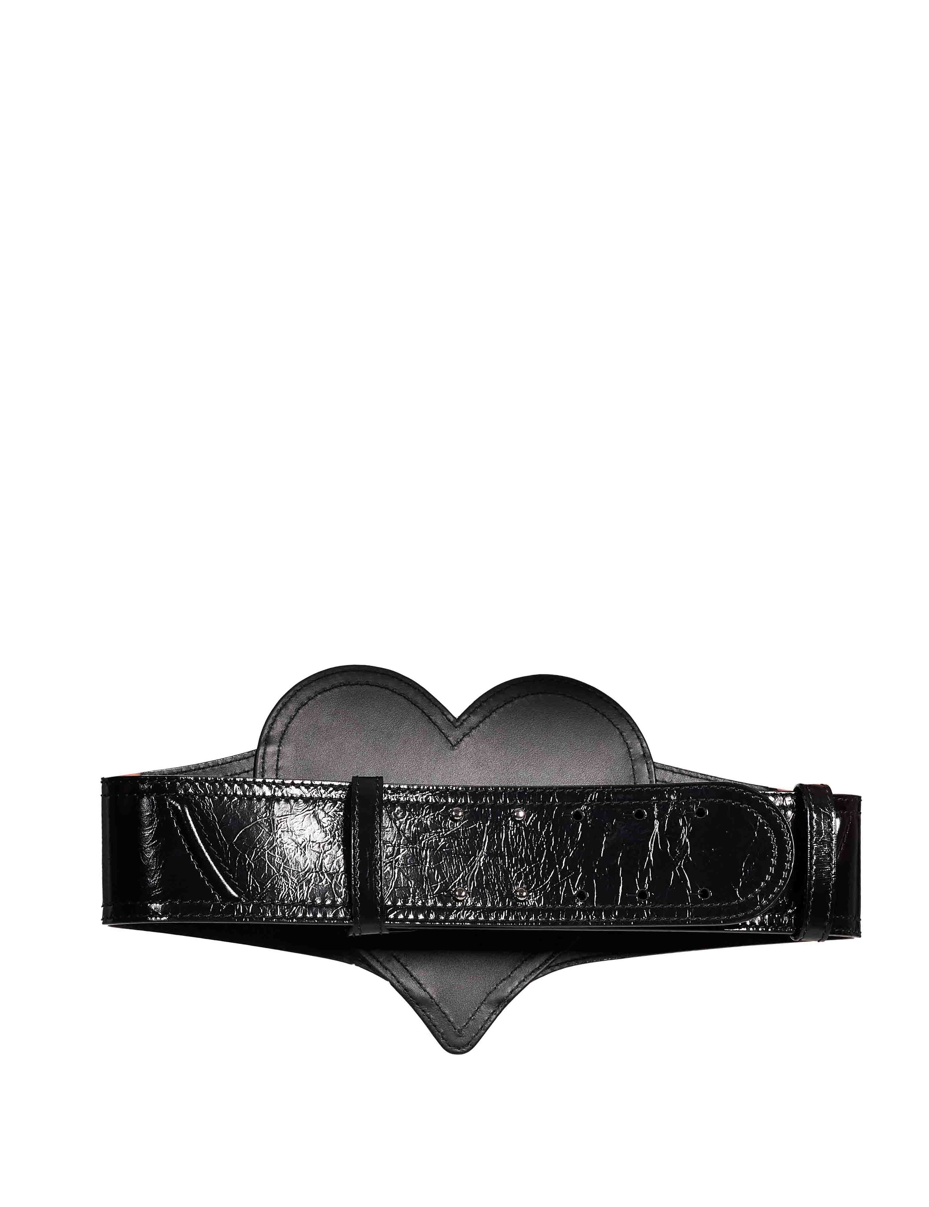 Cintura corsetto Heart in nero 