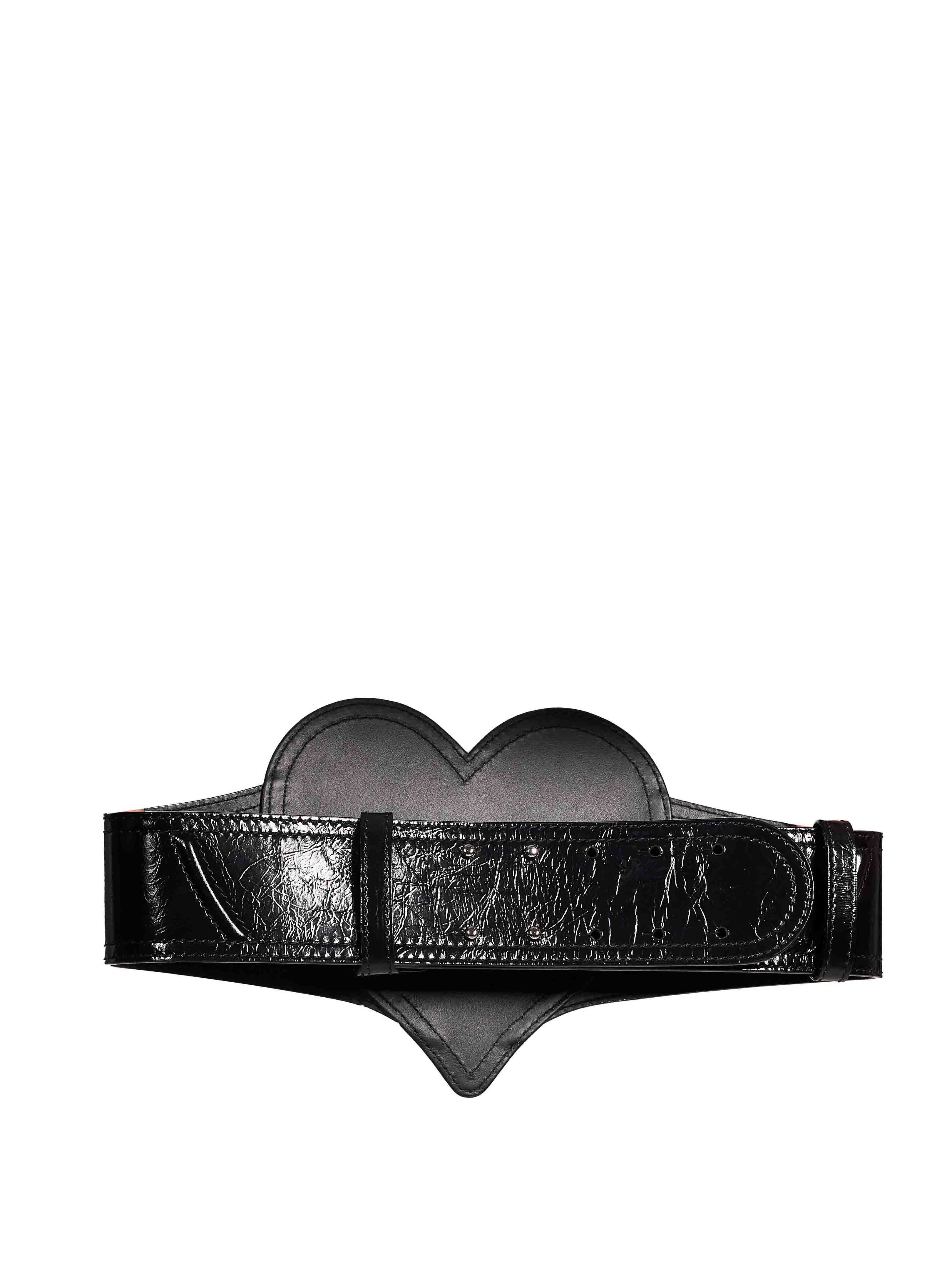 Cintura corsetto Heart in nero 