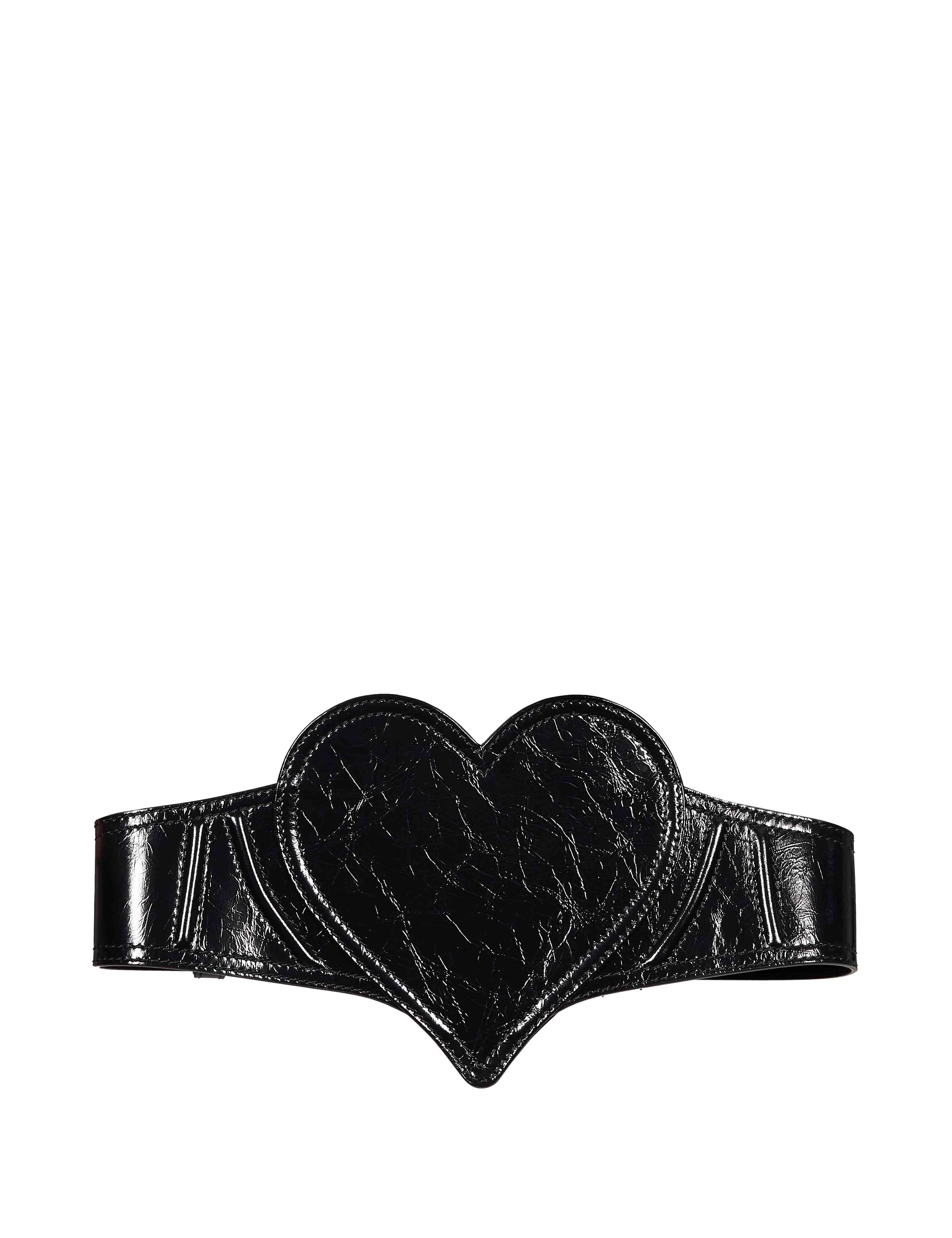 Cintura corsetto Heart in nero 