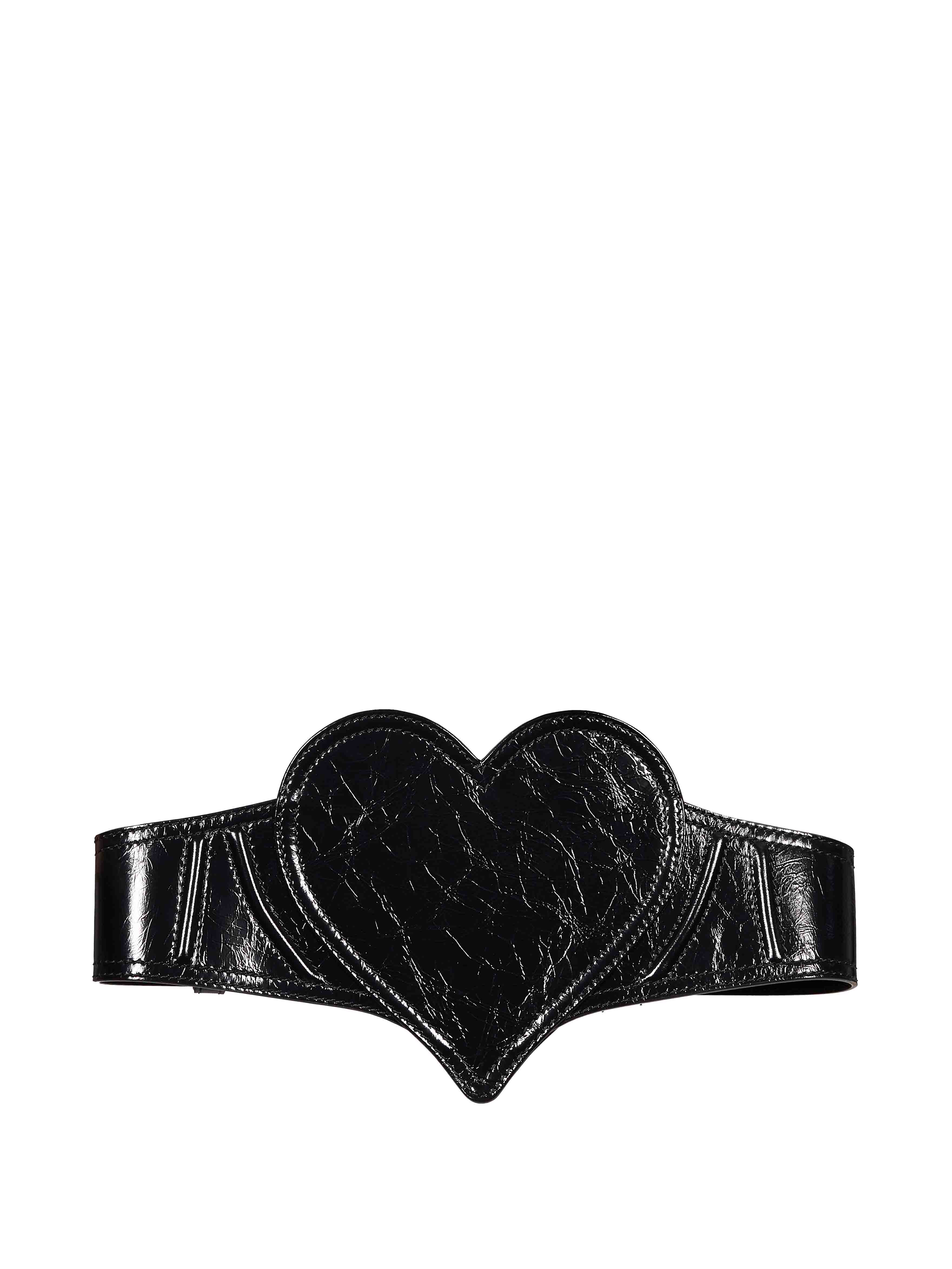 Cintura corsetto Heart in nero 