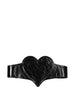 Cintura corsetto Heart in nero