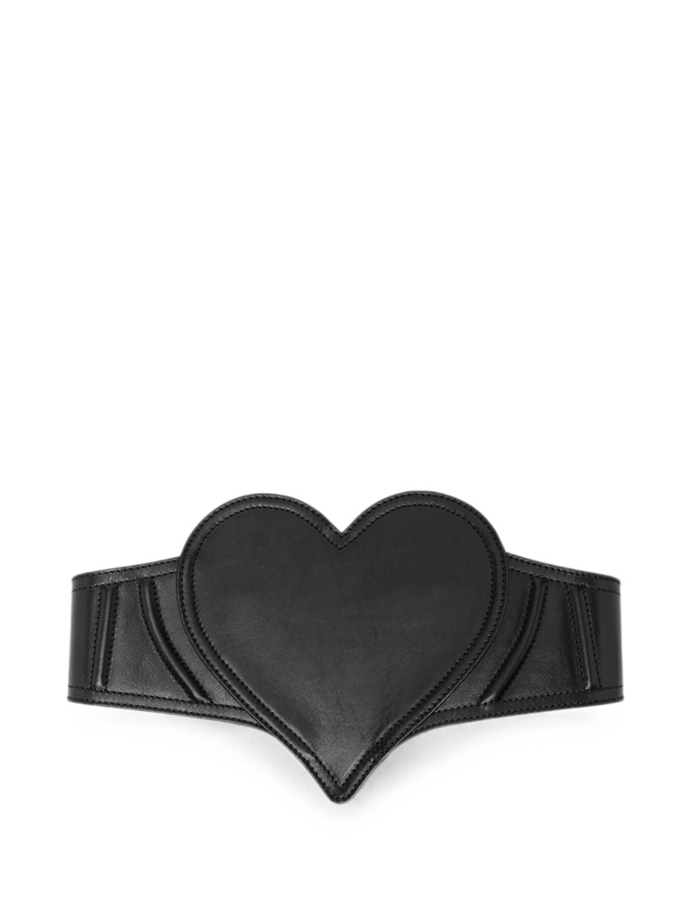 Cintura corsetto Heart in nero 