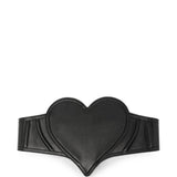 Cintura corsetto Heart in nero 