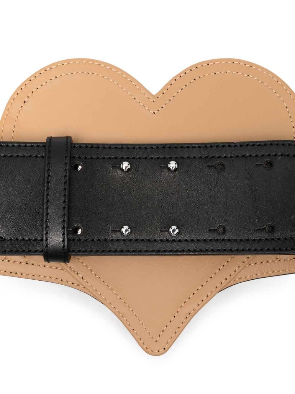 Cintura corsetto Heart in nero 