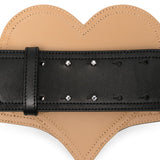 Cintura corsetto Heart in nero 