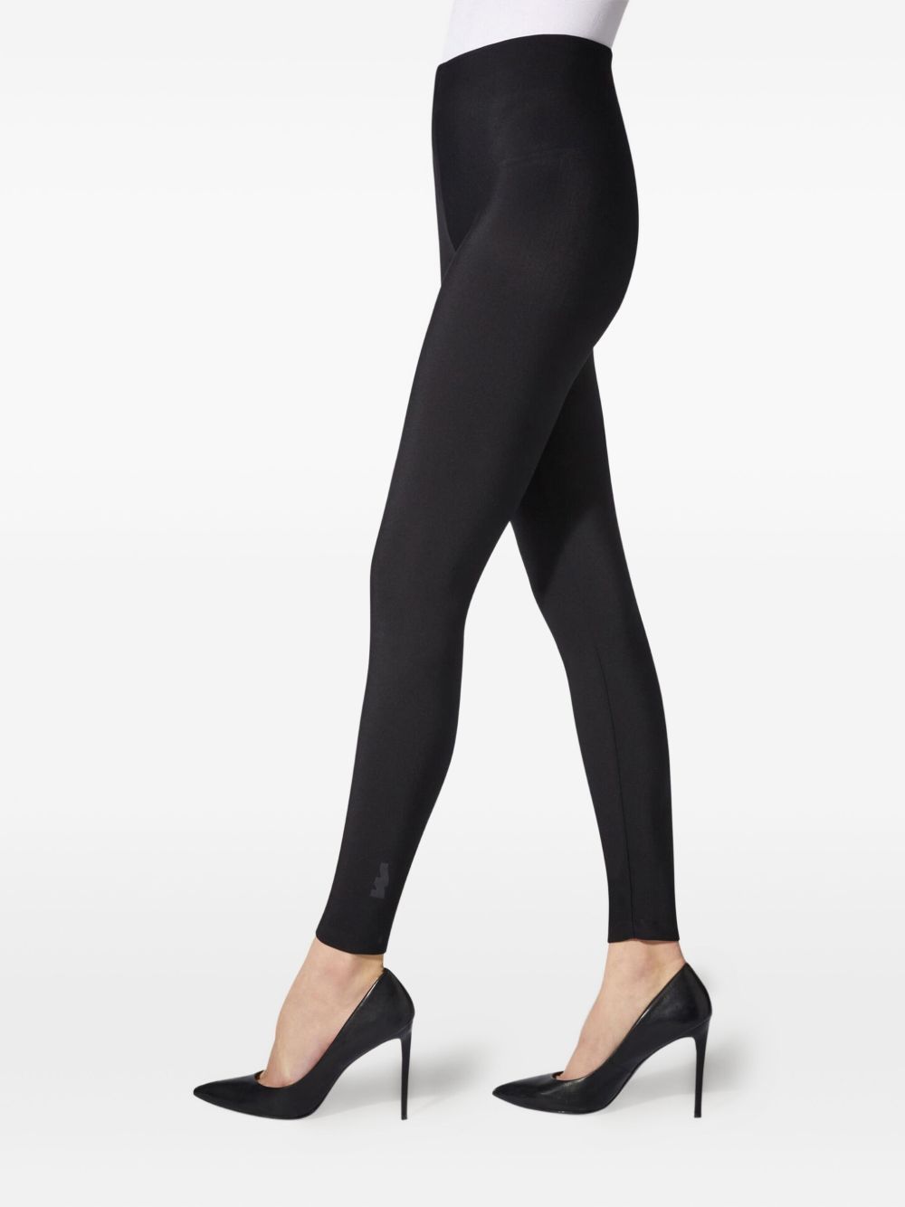 Leggings a vita alta in nero Wolford - donna 
