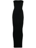 Fatal long tube dress in black