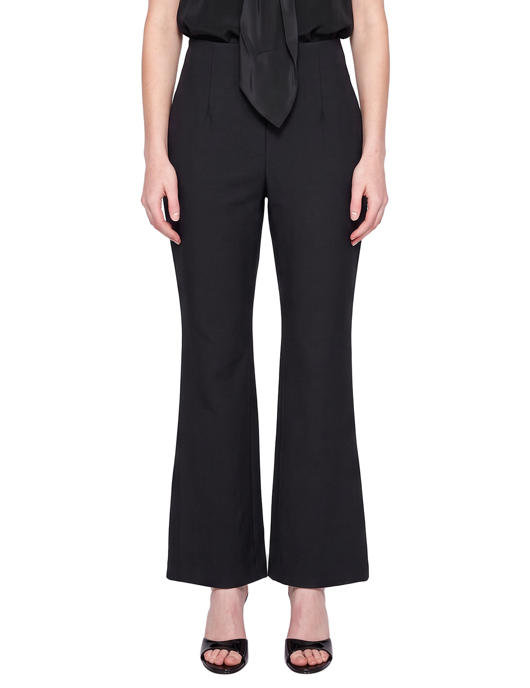 Pantaloni svasati in nero 