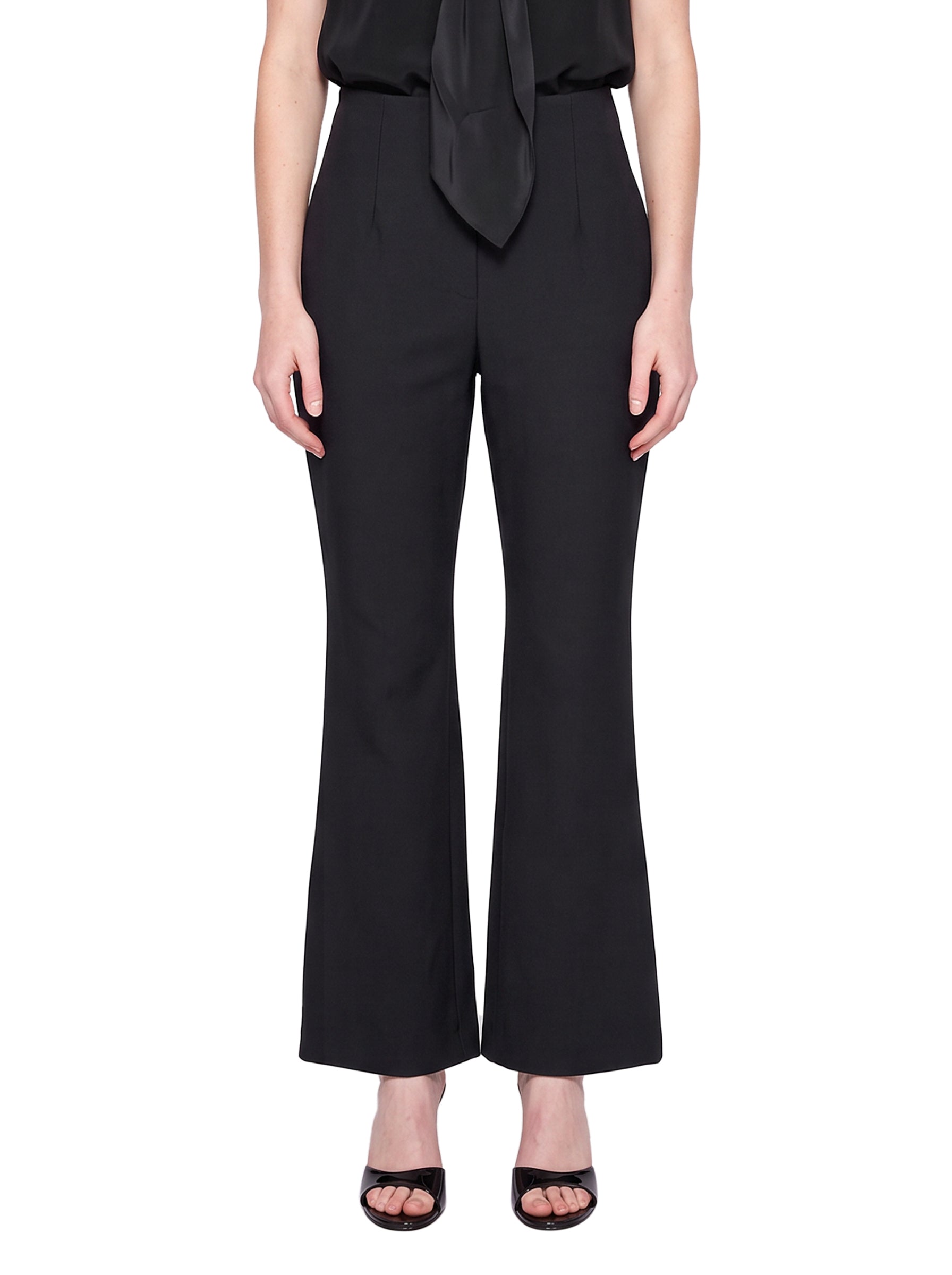 Pantaloni svasati in nero 