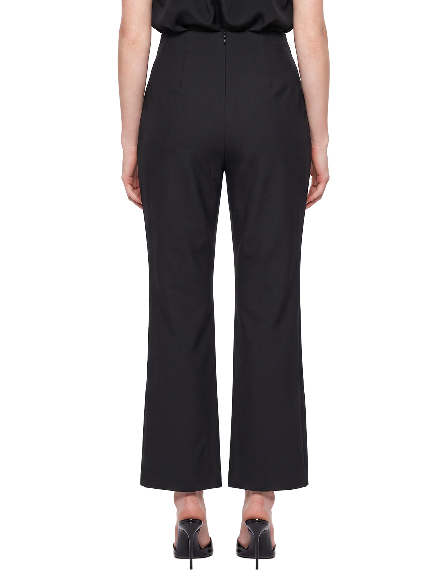 Pantaloni svasati in nero 