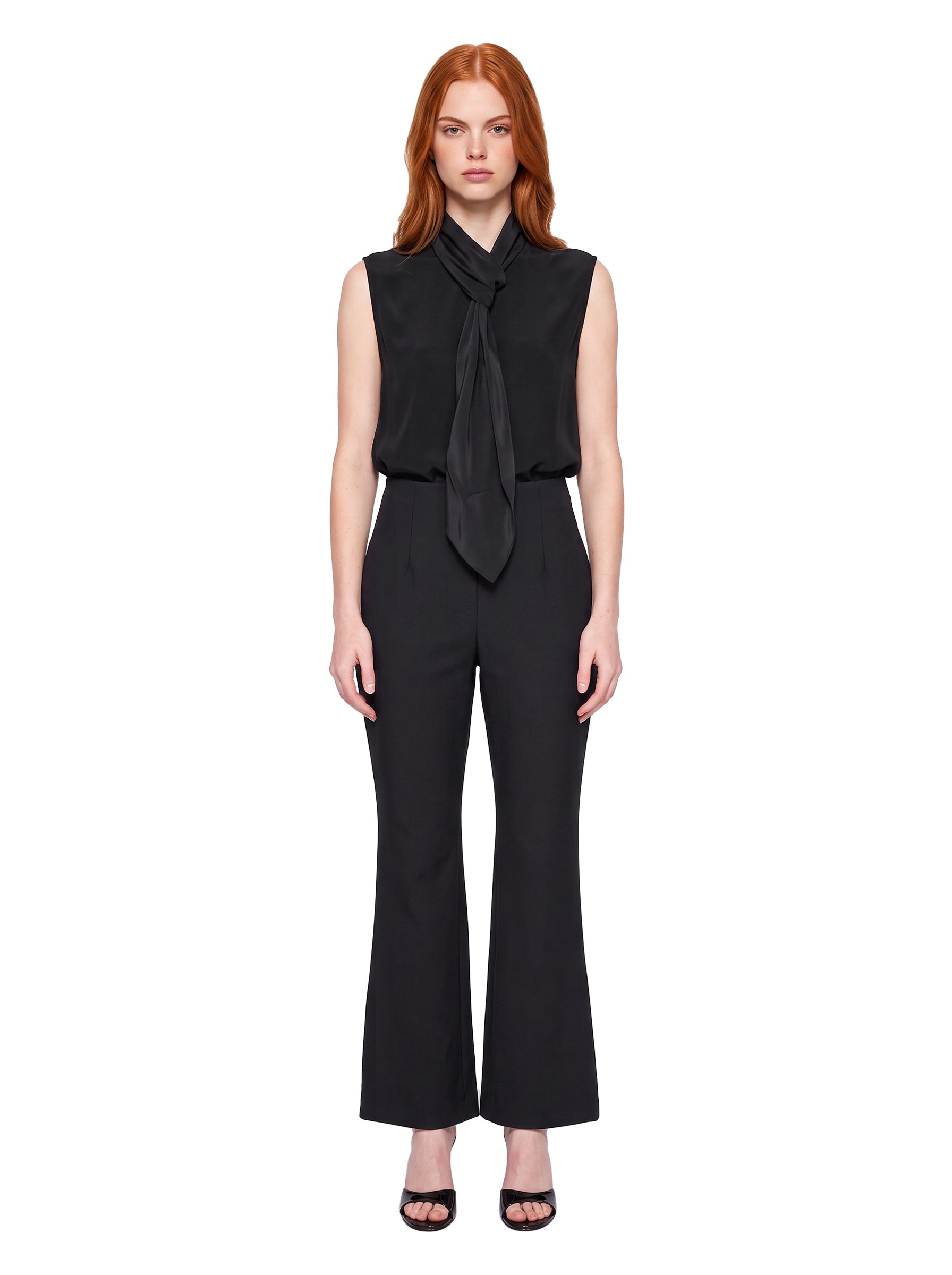 Pantaloni svasati in nero 