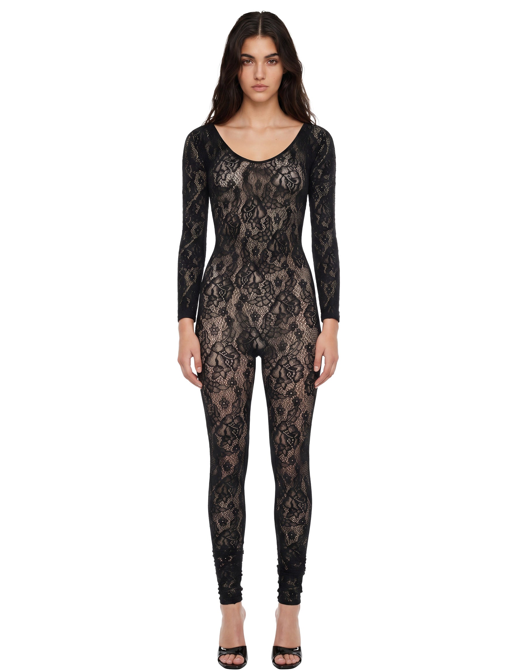 Tuta infinite rose in nero 