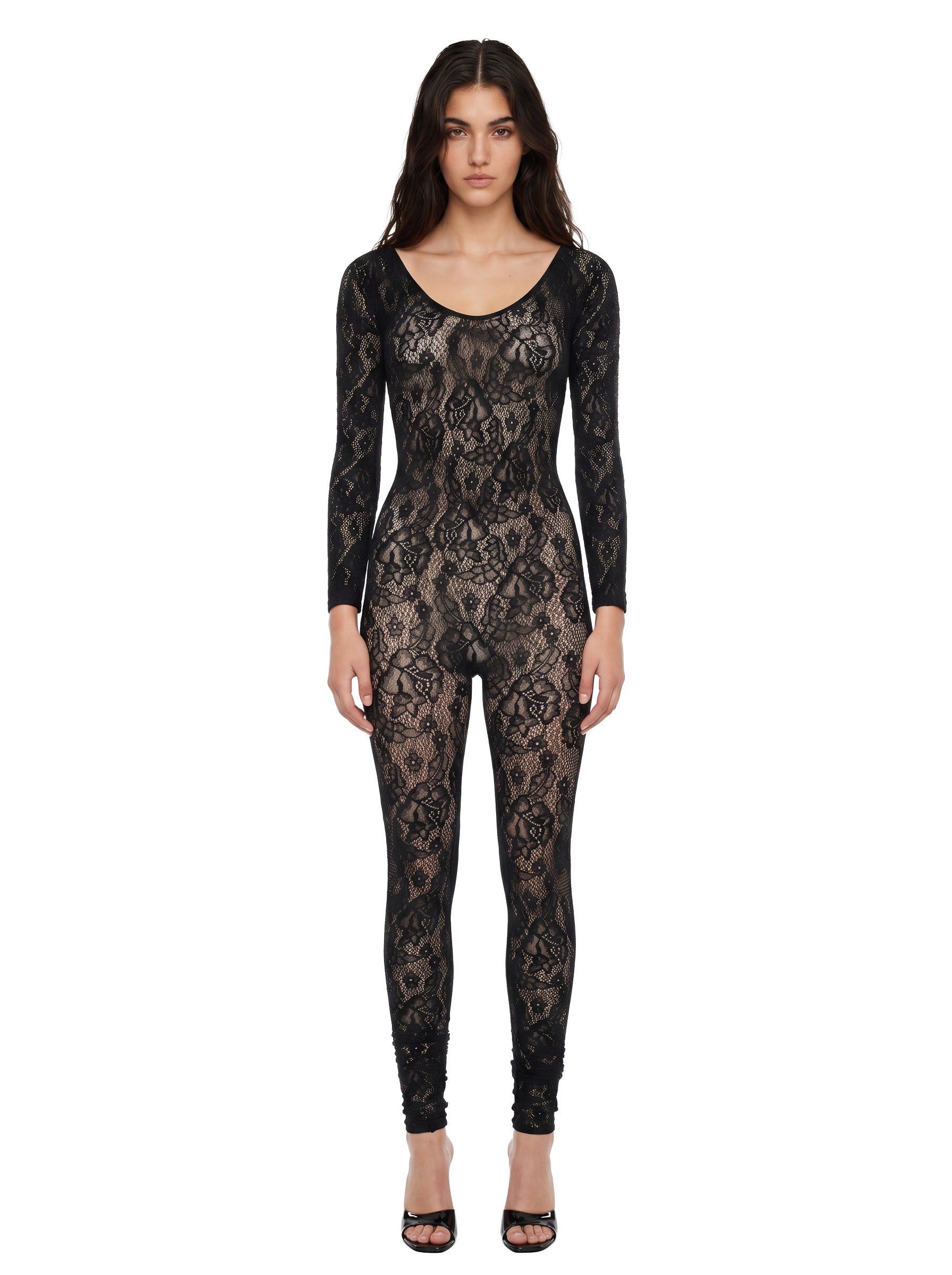 Tuta infinite rose in nero 