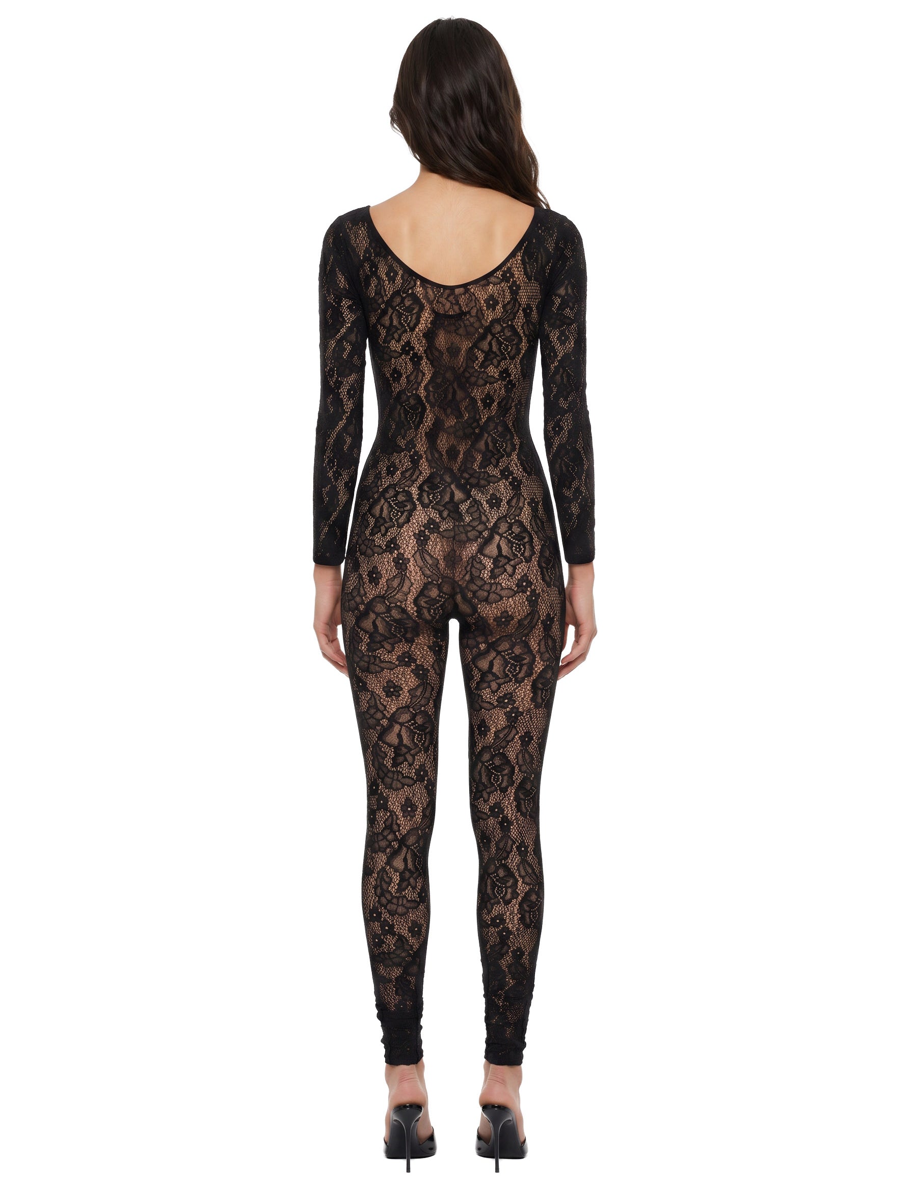 Tuta infinite rose in nero 