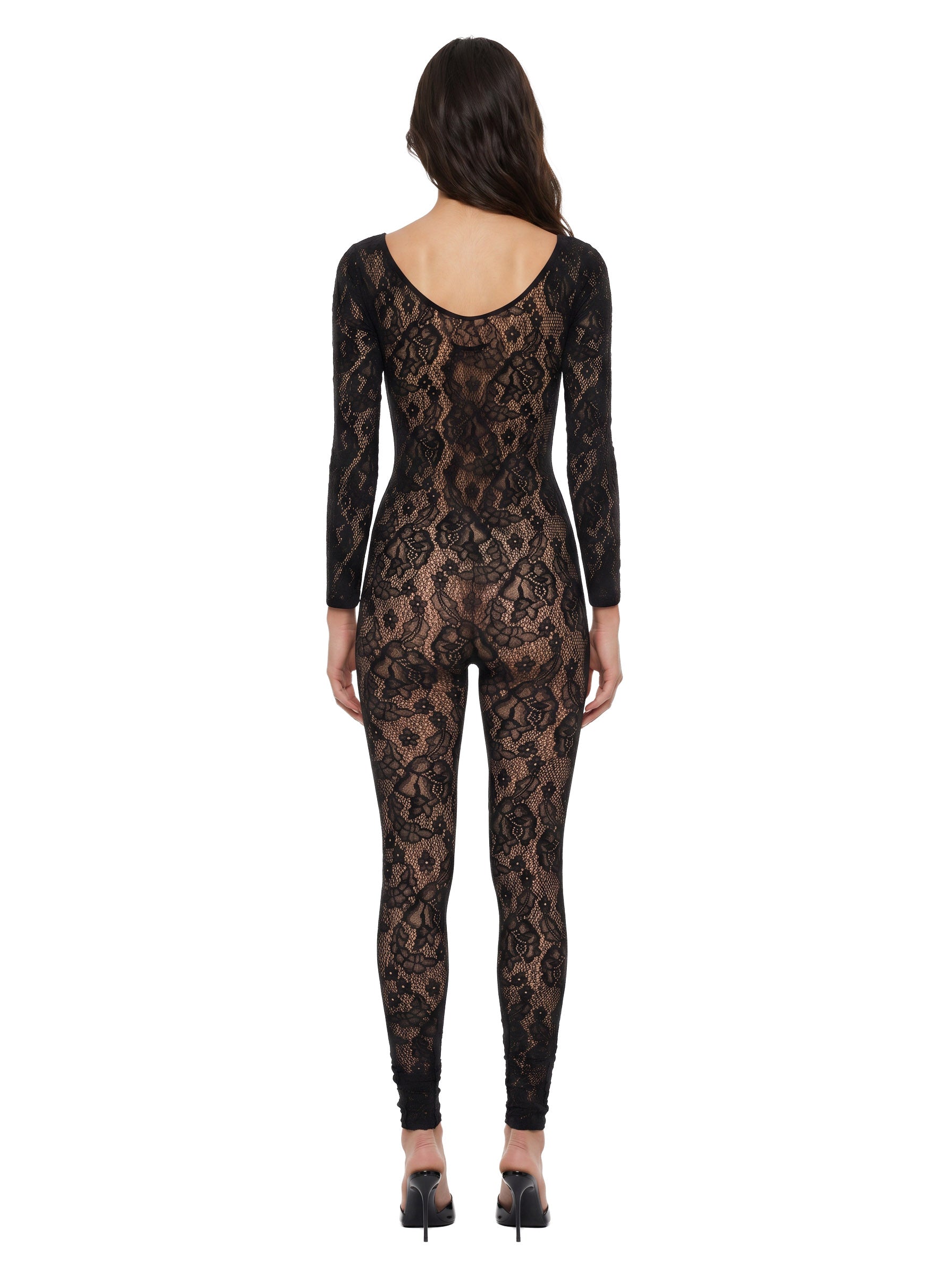 Tuta infinite rose in nero 