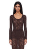 Top Infinite Rose in brown