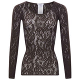 Top Infinite Rose in marrone 