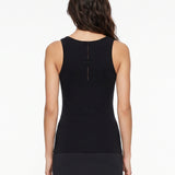 Top seamless in nero 