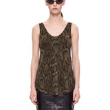 Top shimmering python multicolore 