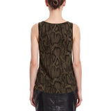 Top shimmering python multicolore 
