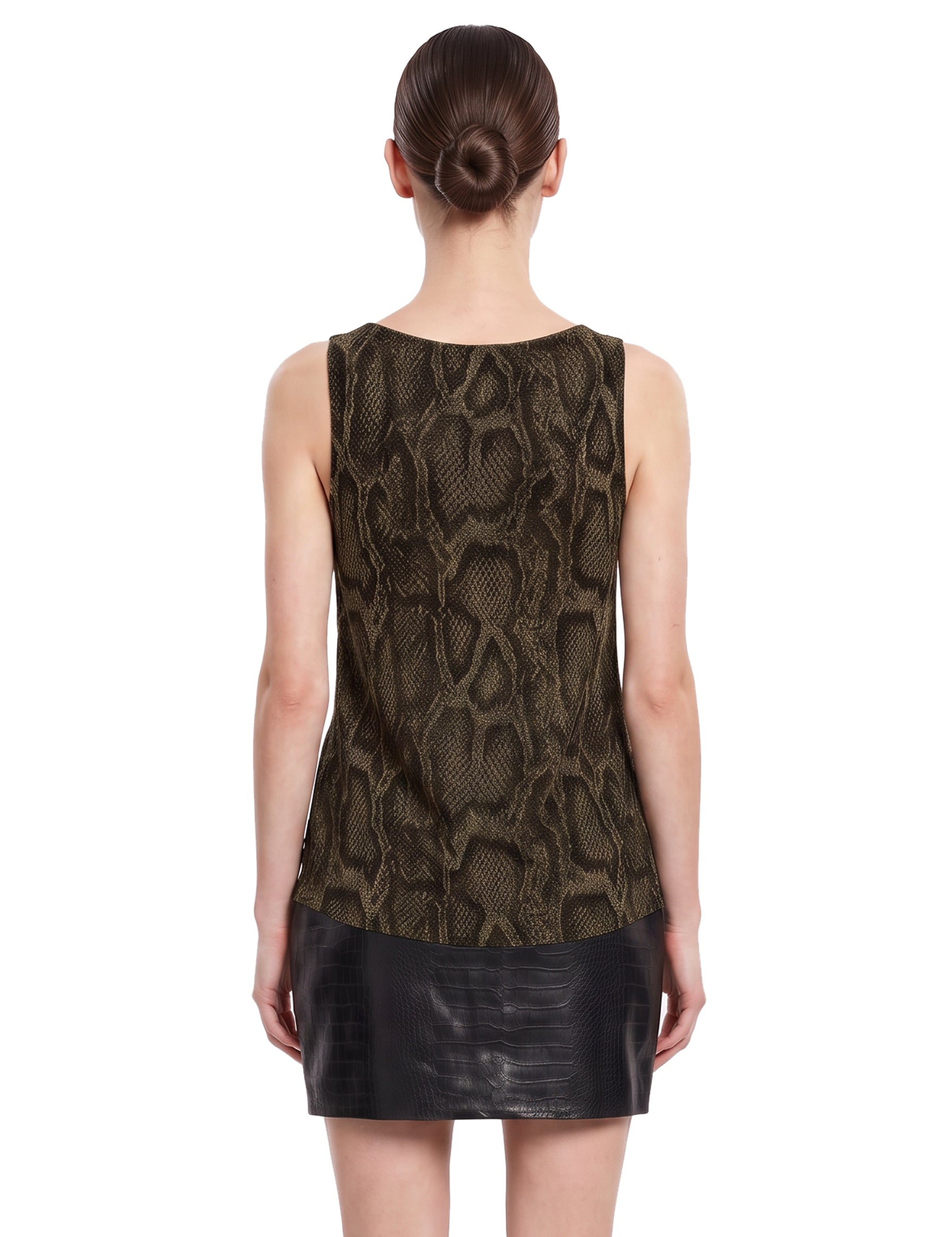 Top shimmering python multicolore 