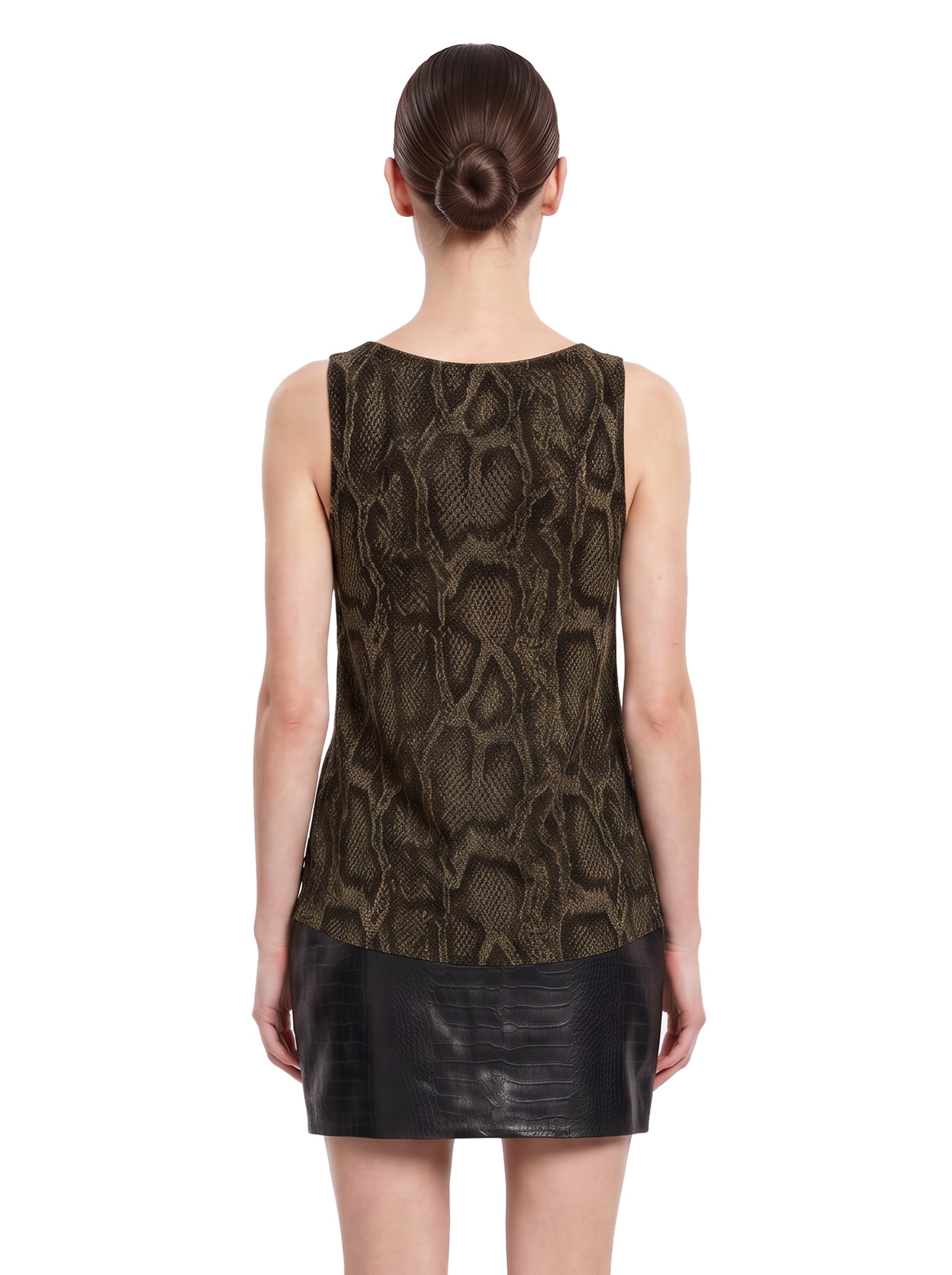 Top shimmering python multicolore 