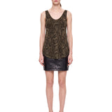Top shimmering python multicolore 