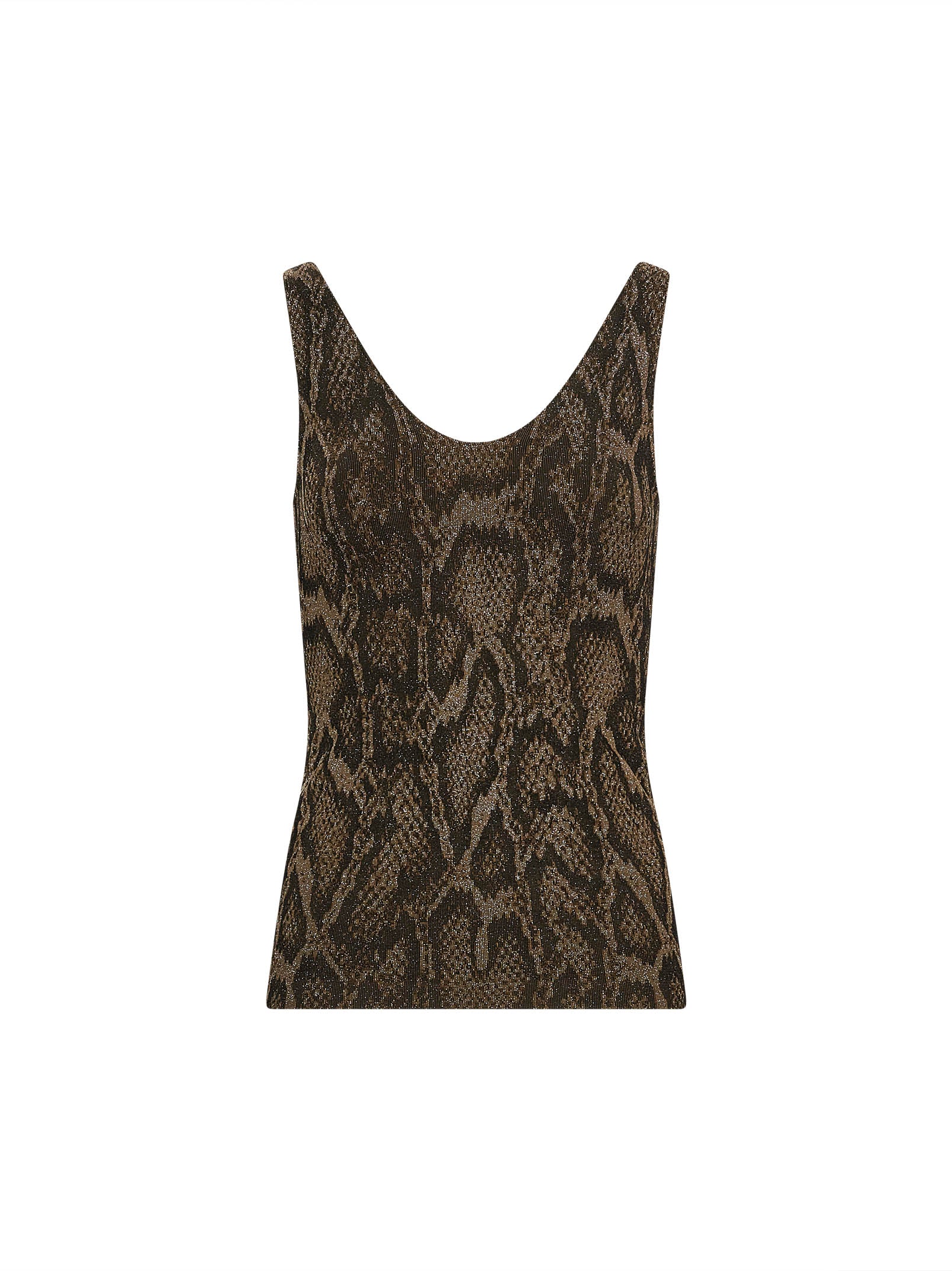 Top shimmering python multicolore 