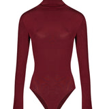 Body a collo alto Colorado in bordeaux 