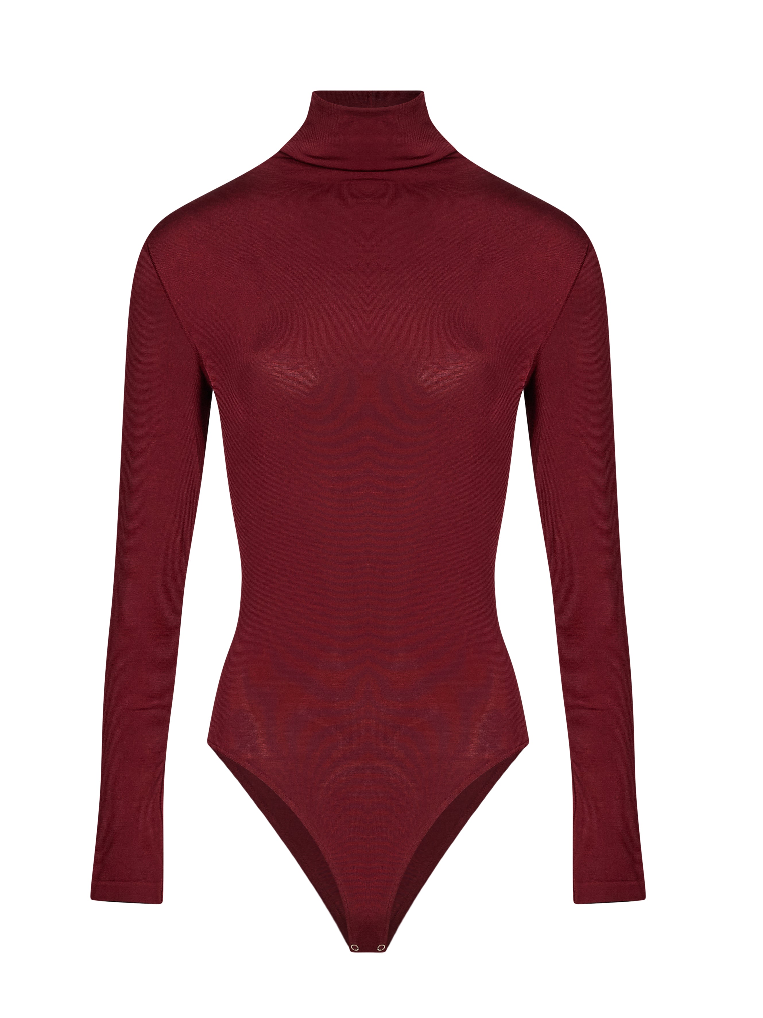 Body a collo alto Colorado in bordeaux 