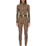 Body con stampa pitone multicolore 