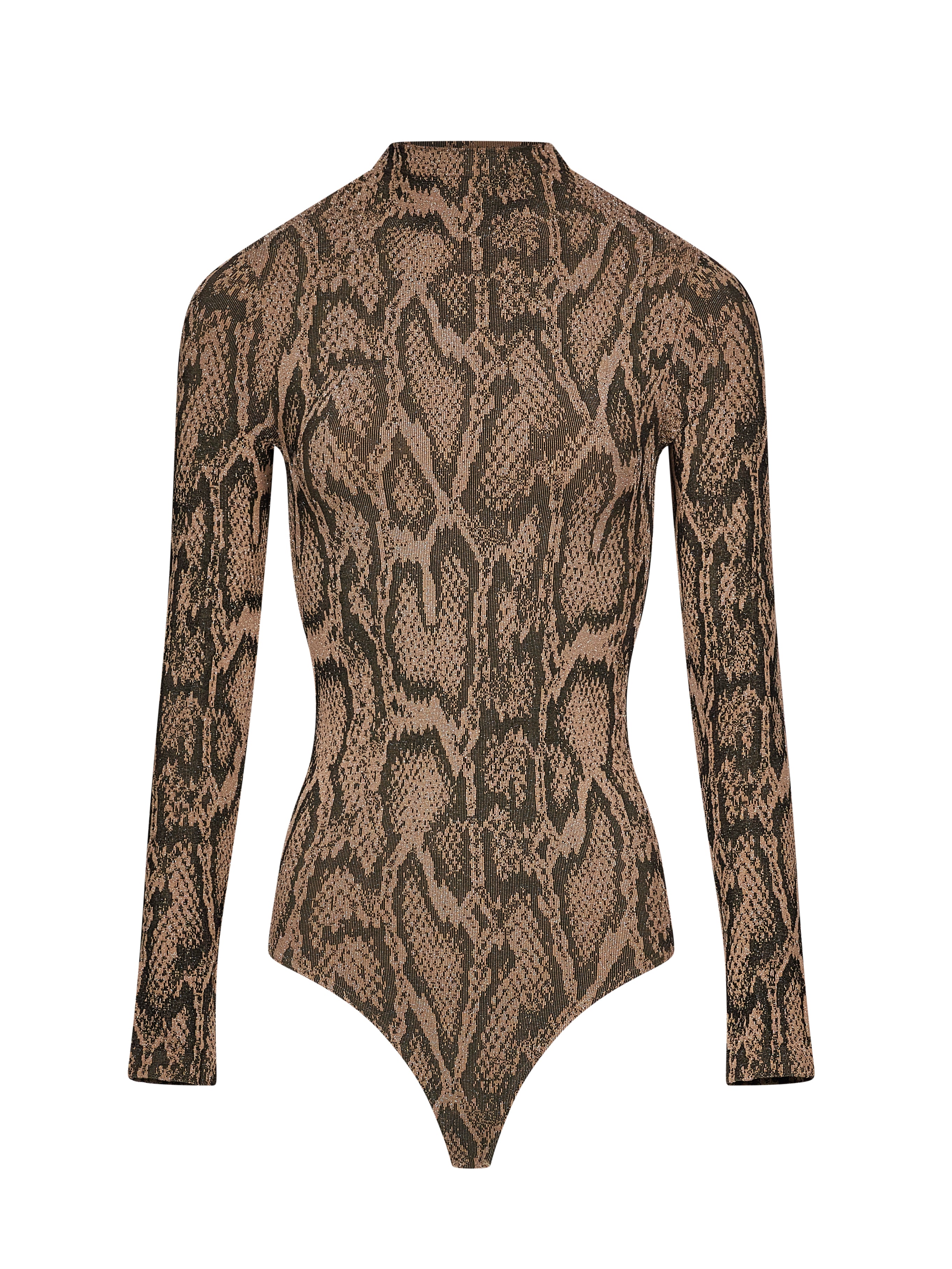 Body con stampa pitone multicolore 