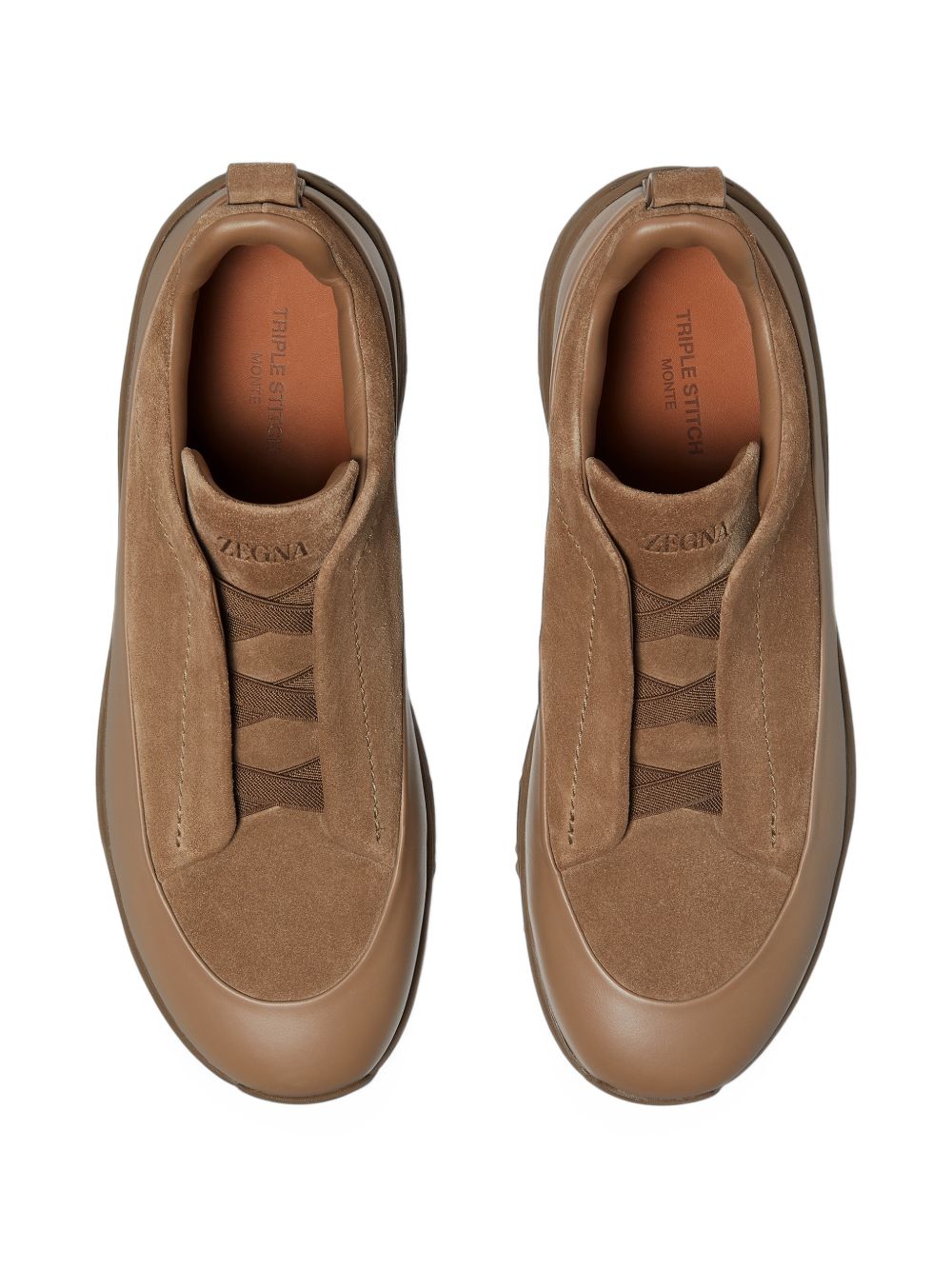 Sneakers Monte Triple Stitch in marrone chiaro 