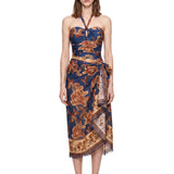 Costume Aster con stampa floreale multicolore 