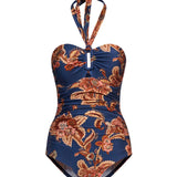 Costume Aster con stampa floreale multicolore 