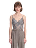 Body in pizzo teddy in grigio