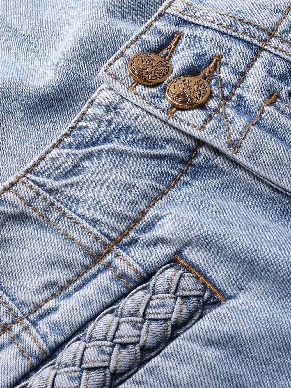 Jeans Indra a gamba larga in blu 