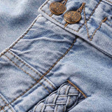 Jeans Indra a gamba larga in blu 
