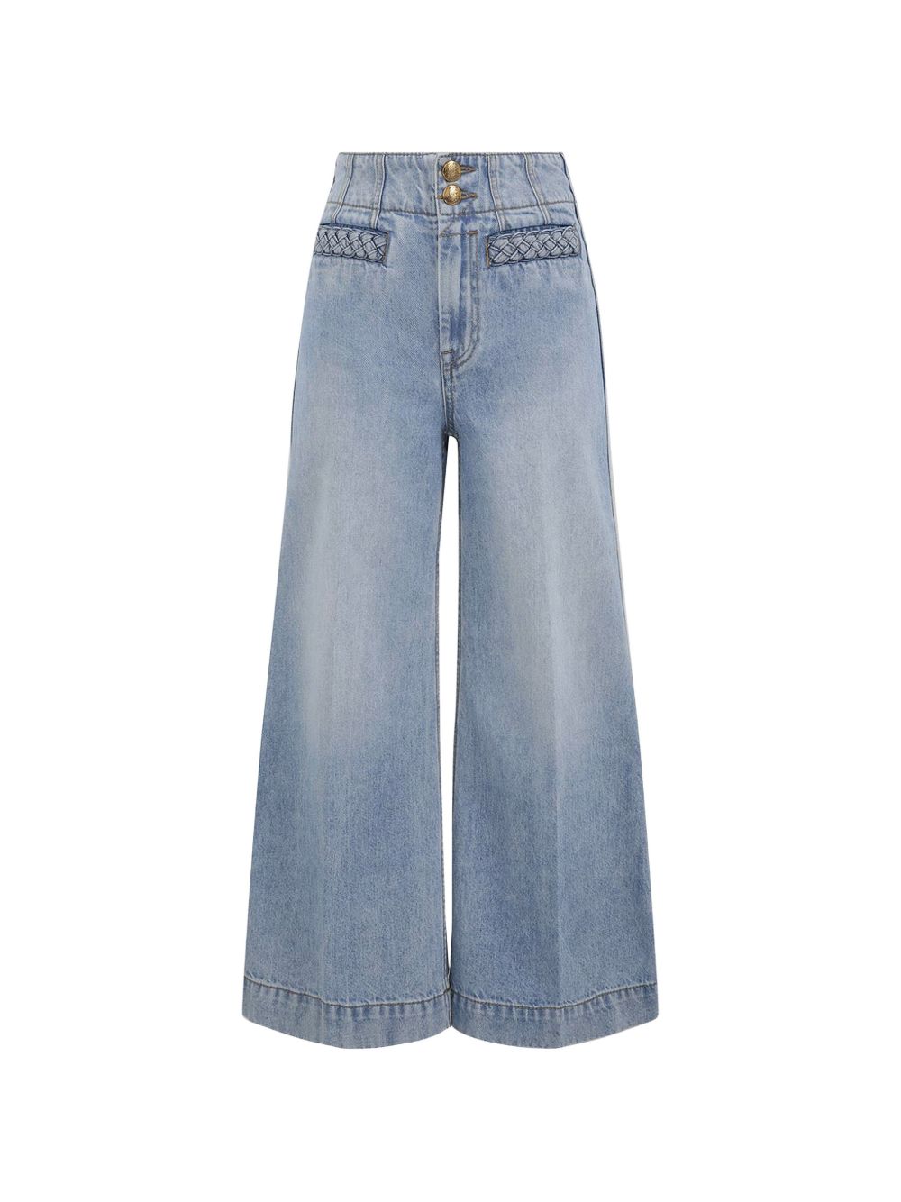 Jeans Indra a gamba larga in blu 