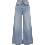 Jeans Indra a gamba larga in blu 