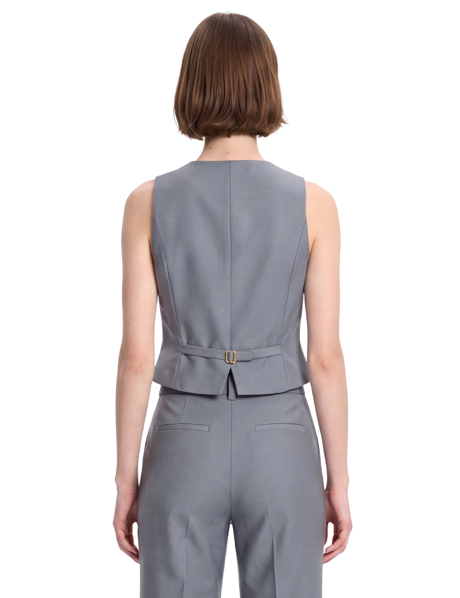 Gilet con bottoni valiant in grigio 