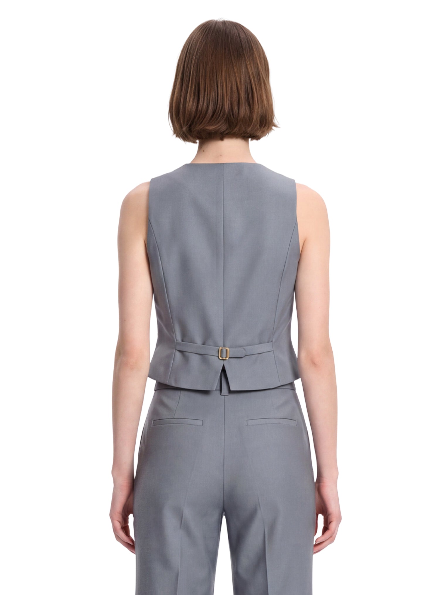 Gilet con bottoni valiant in grigio 