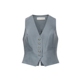 Gilet con bottoni Valiant in grigio 