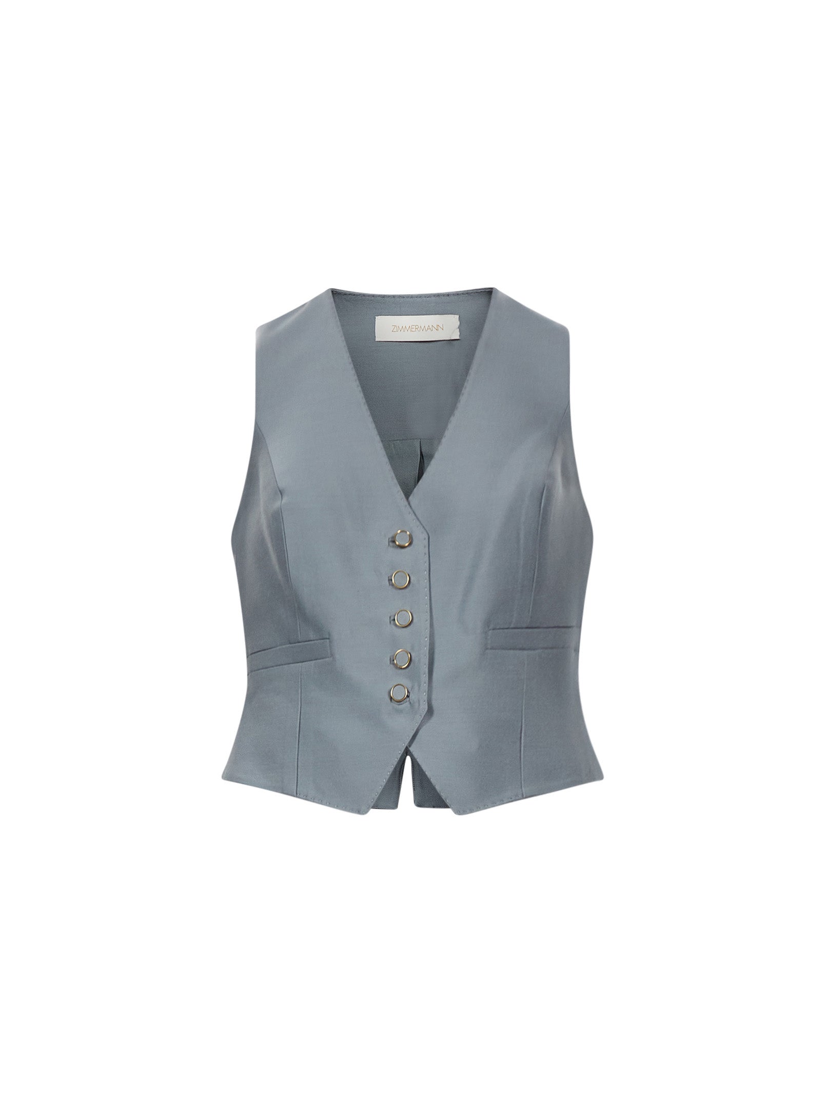 Gilet con bottoni Valiant in grigio 