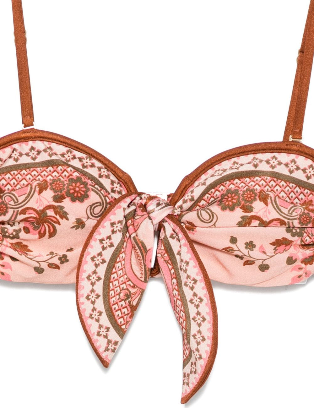 Bikini con stampa paisley Aster in rosa 