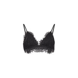 Top in pizzo teddy in nero 