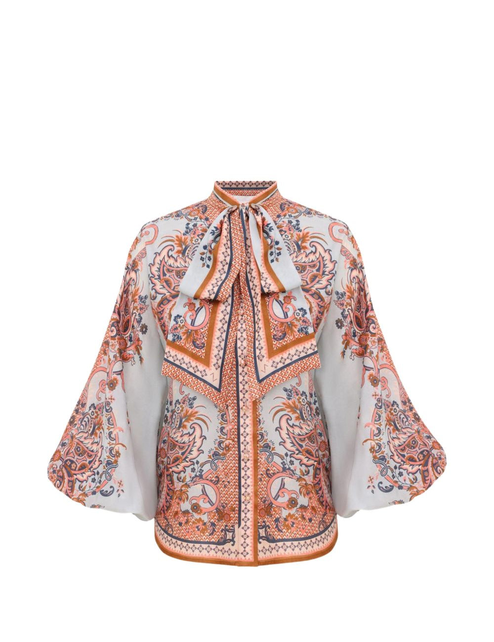 Blusa con stampa paisley aster multicolore 