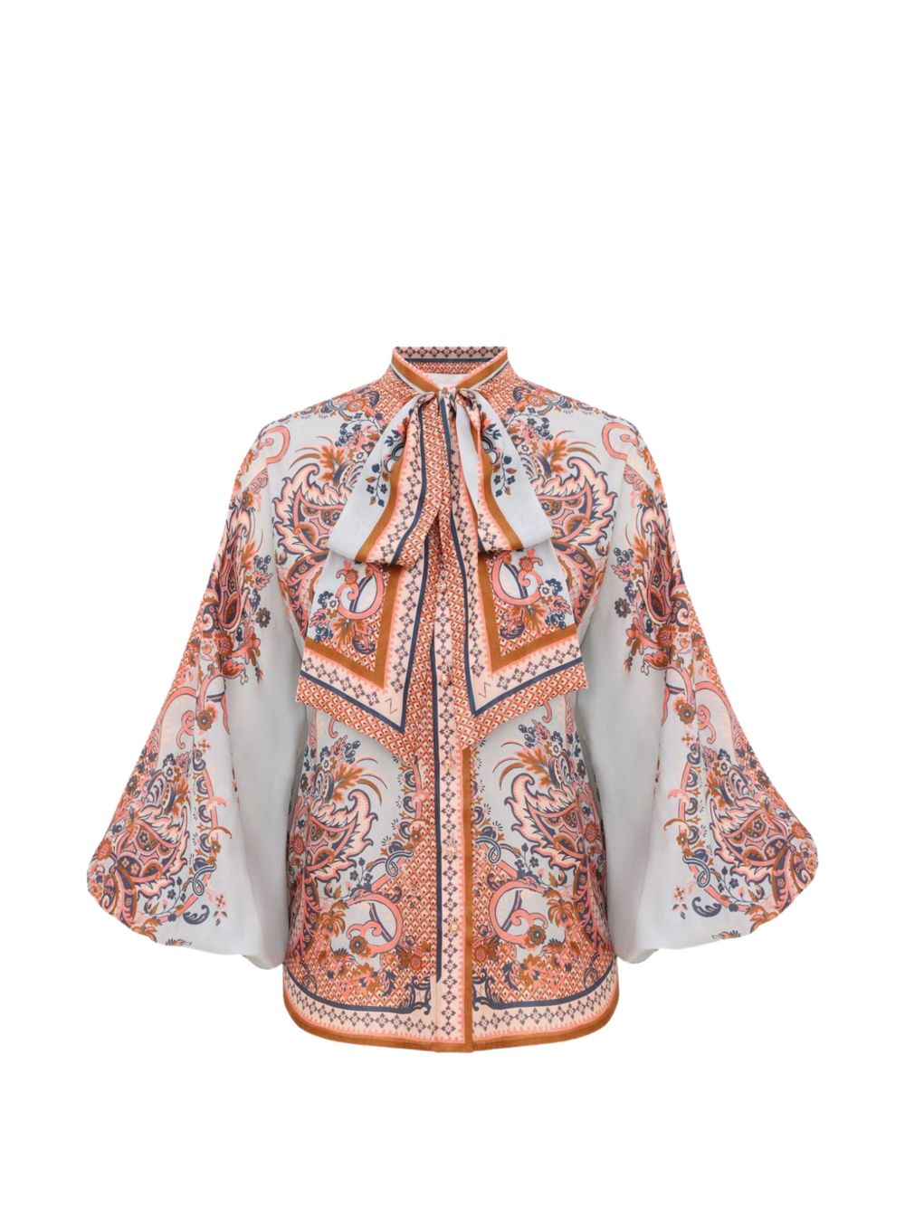 Blusa con stampa paisley aster multicolore 