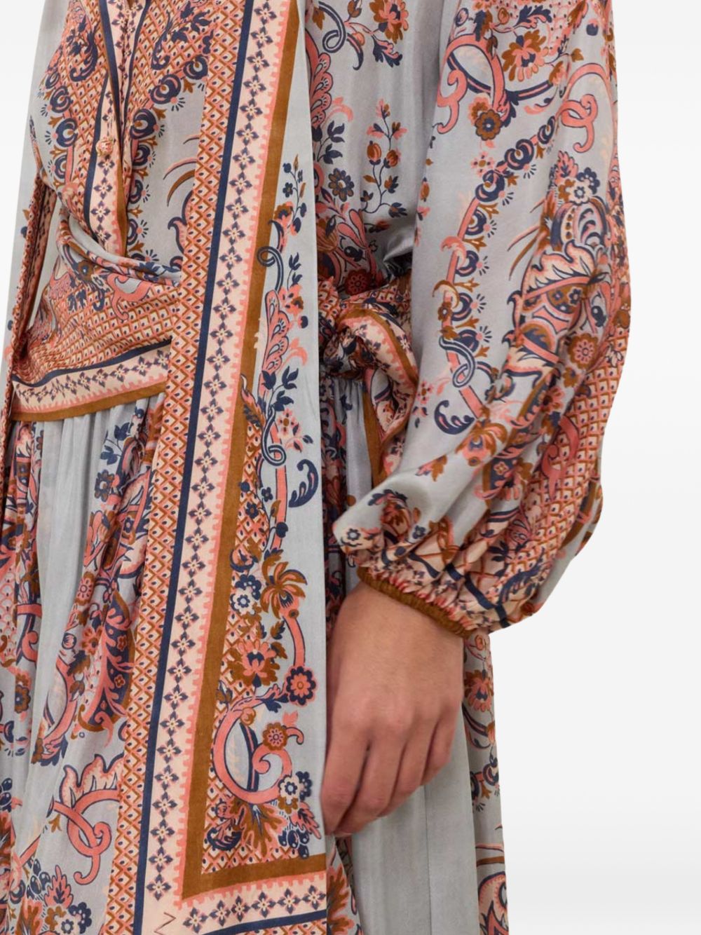 Blusa con stampa paisley aster multicolore 