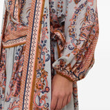 Blusa con stampa paisley aster multicolore 